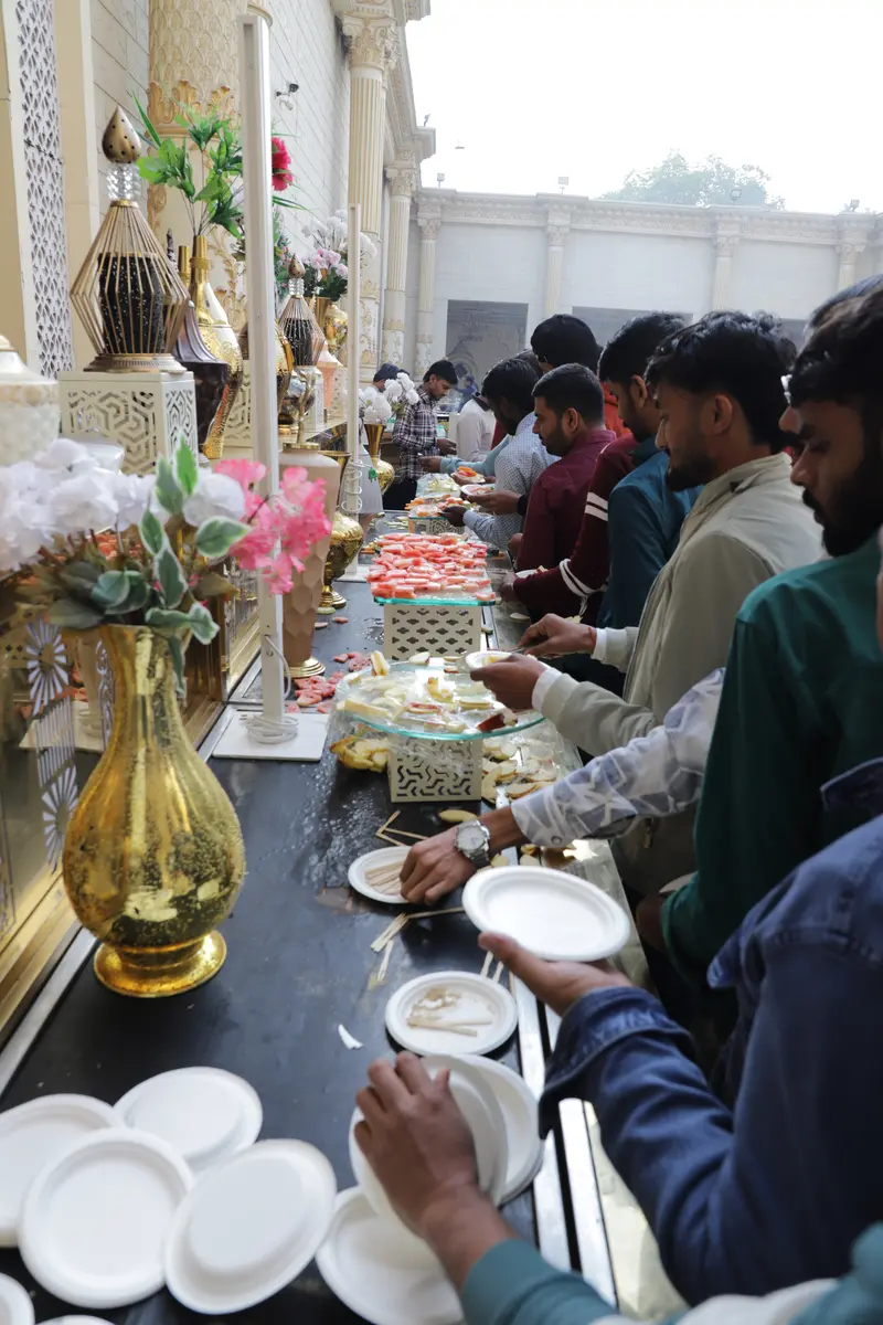 Live counters at a corporate event in Delhi