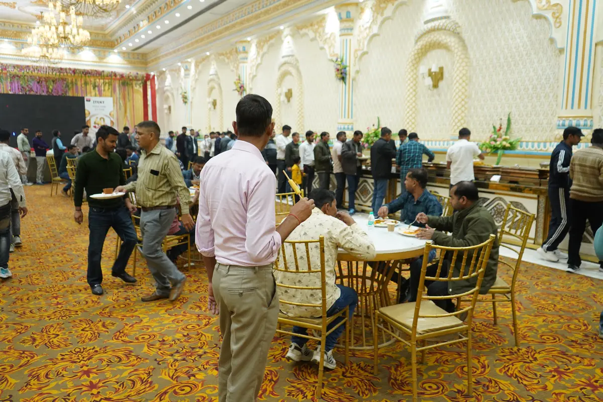 Live counters at an event in Delhi