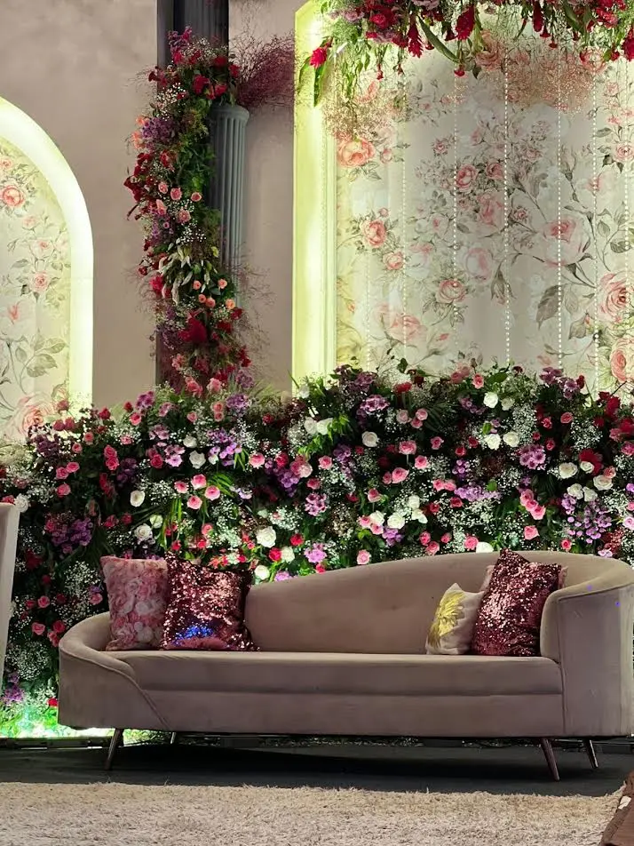 Reception decor for an event in Gurgaon